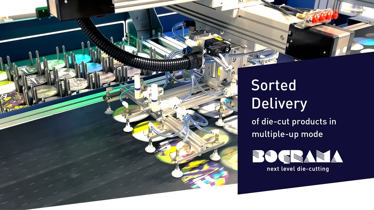BOGRAMA | RBA 550 Pick & Place Delivery | Die-Cutting Mixed Sheets & Precision Sorting | Swiss Made