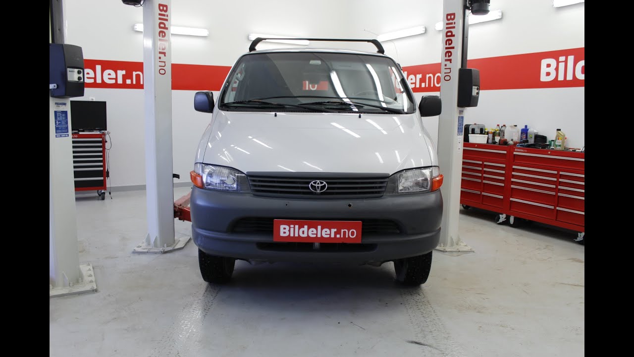 Toyota Hiace: Hvordan bytte dieselfilter - 2001 til 2007 mod.