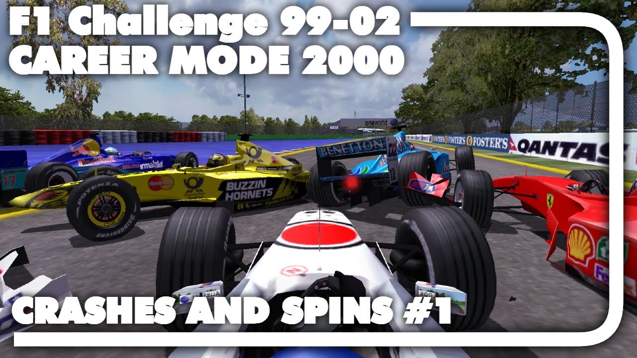 F1 Challenge 2000 CRASHES AND SPINS (1/2)