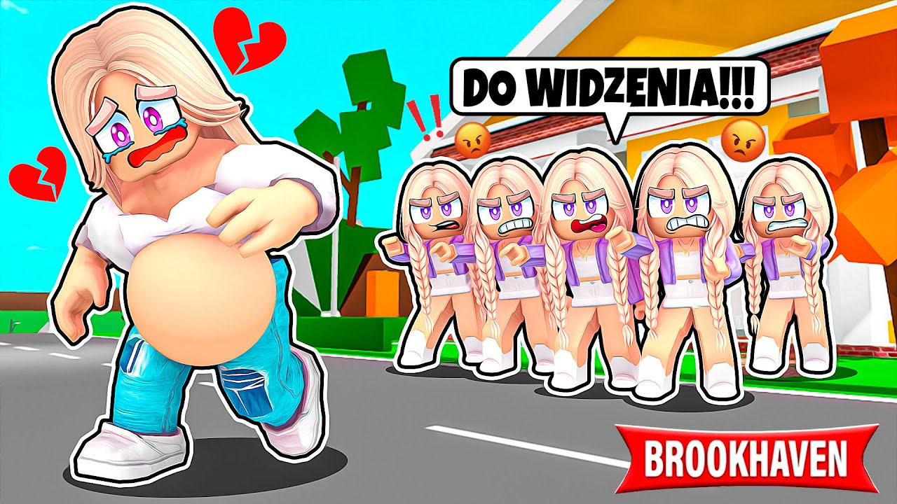 PIĘCIORACZKI WYRZUCIŁY PATI W CIĄŻY Z DOMU na BROOKHAVEN RP w ROBLOX!