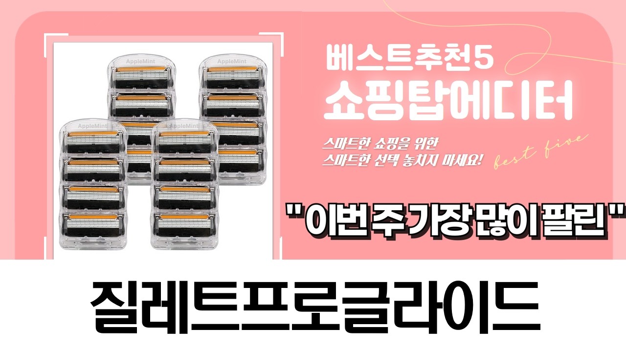 가성비 끝판왕! 질레트 프로글라이드 호환 면도날 싹 다 비교해 드립니다!