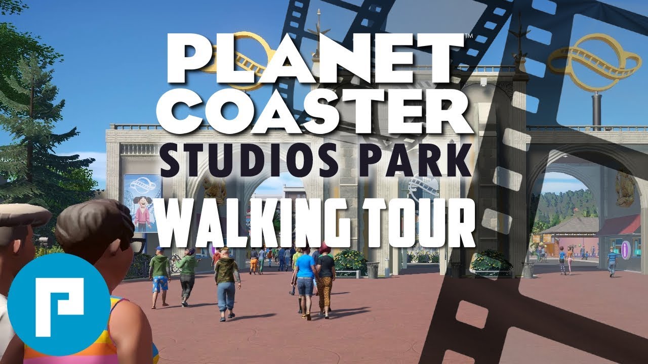 Planet Coaster Studios Pack DLC / Clapboard Studios / Walking Tour of the Park / POVs