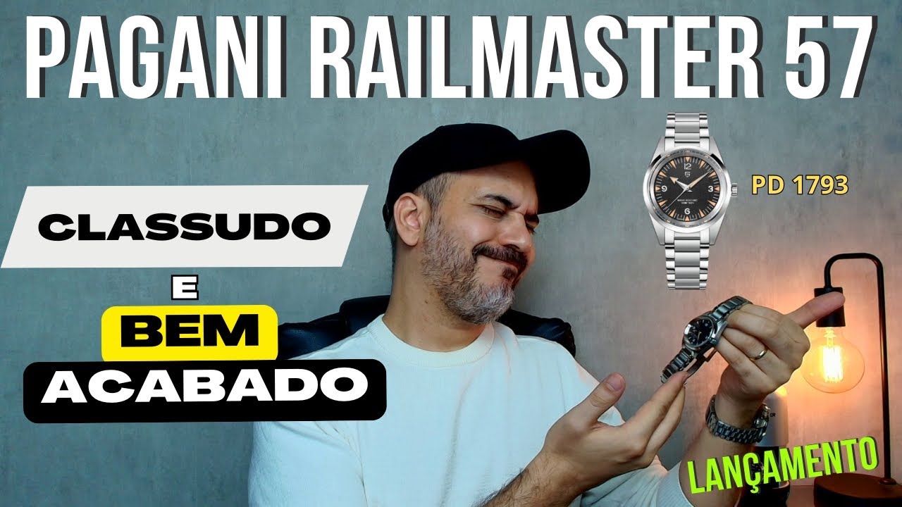 PAGANI DESIGN PD 1793 - O PAGANI RAILMASTER 57 - CLASSUDO E BEM ACABADO.
