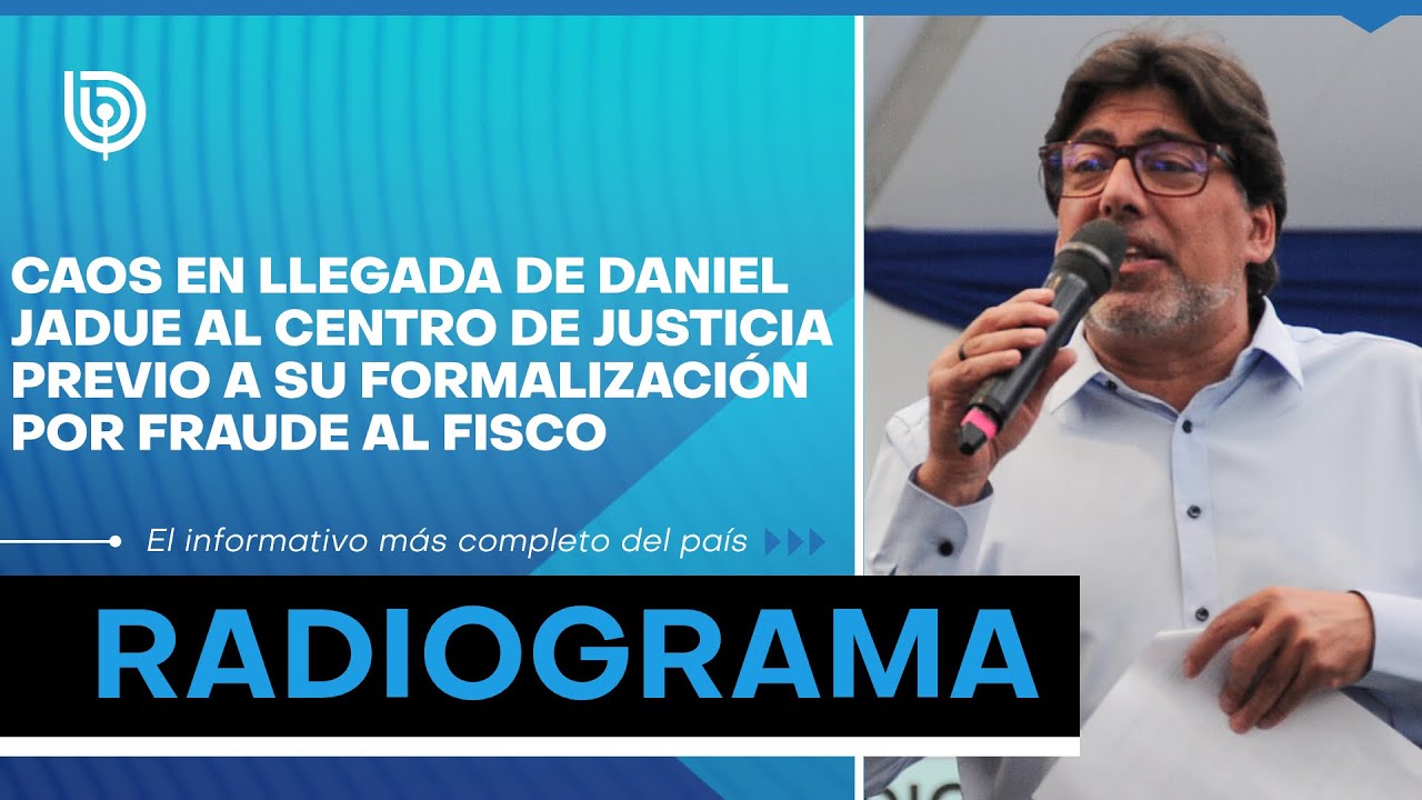 Caos en llegada de Daniel JADUE al centro de justicia previo a su formalización por