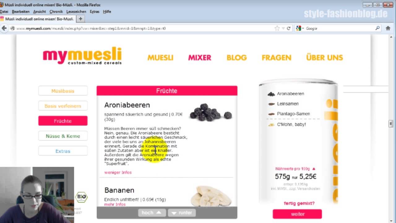 Test: mymuesli Onlineshop