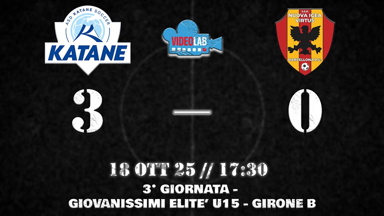 HIGHLIGHTS| 3&deg; GIORNATA- GIOVANISSIMI ELITE' U15 - GIRONE B| KATANE SOCCER 3-0 NUOVA IGEA VIRTUS