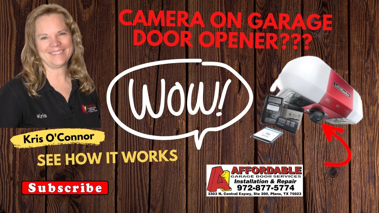 Liftmaster 85503 beltdrive garage door opener with camera Demonstration