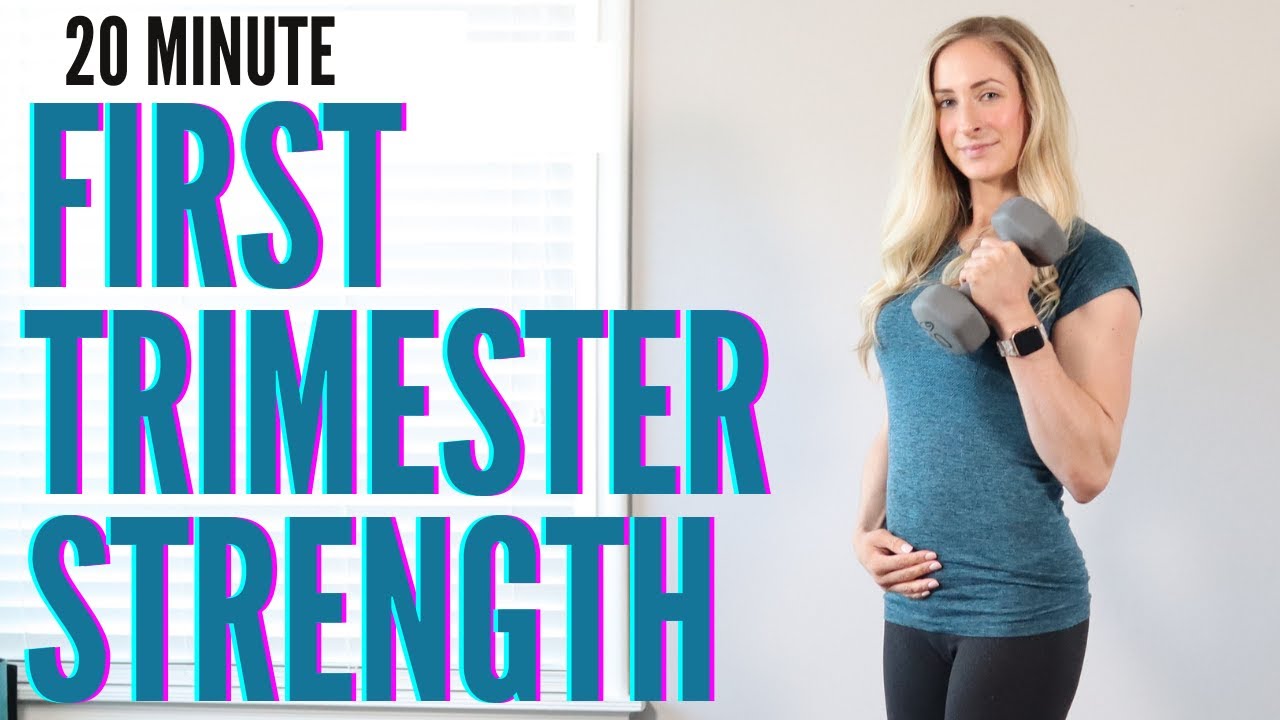 20 Minute First Trimester Prenatal Strength Workout - full body, beginner-friendly