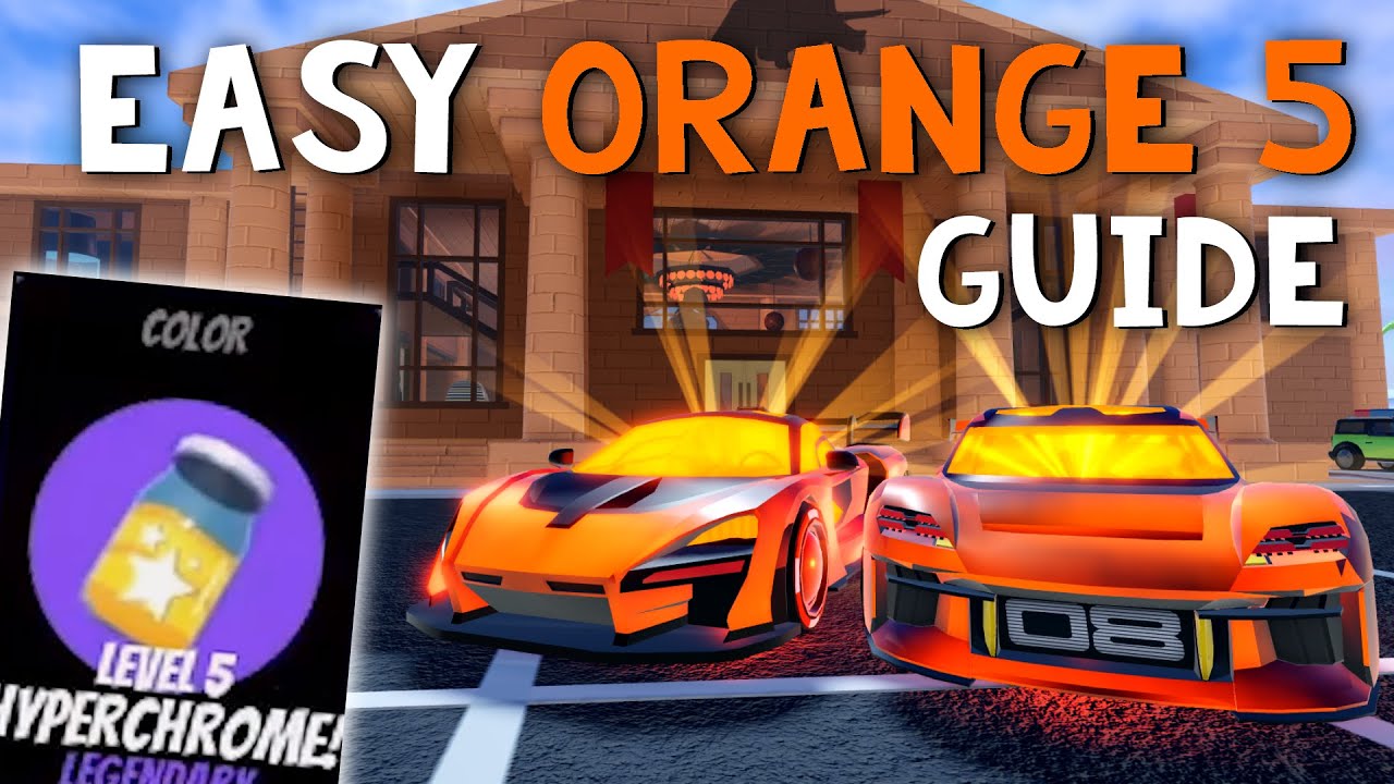 HOW TO GET ORANGE HYPERCHROME LEVEL 5 EASILY in Roblox Jailbreak