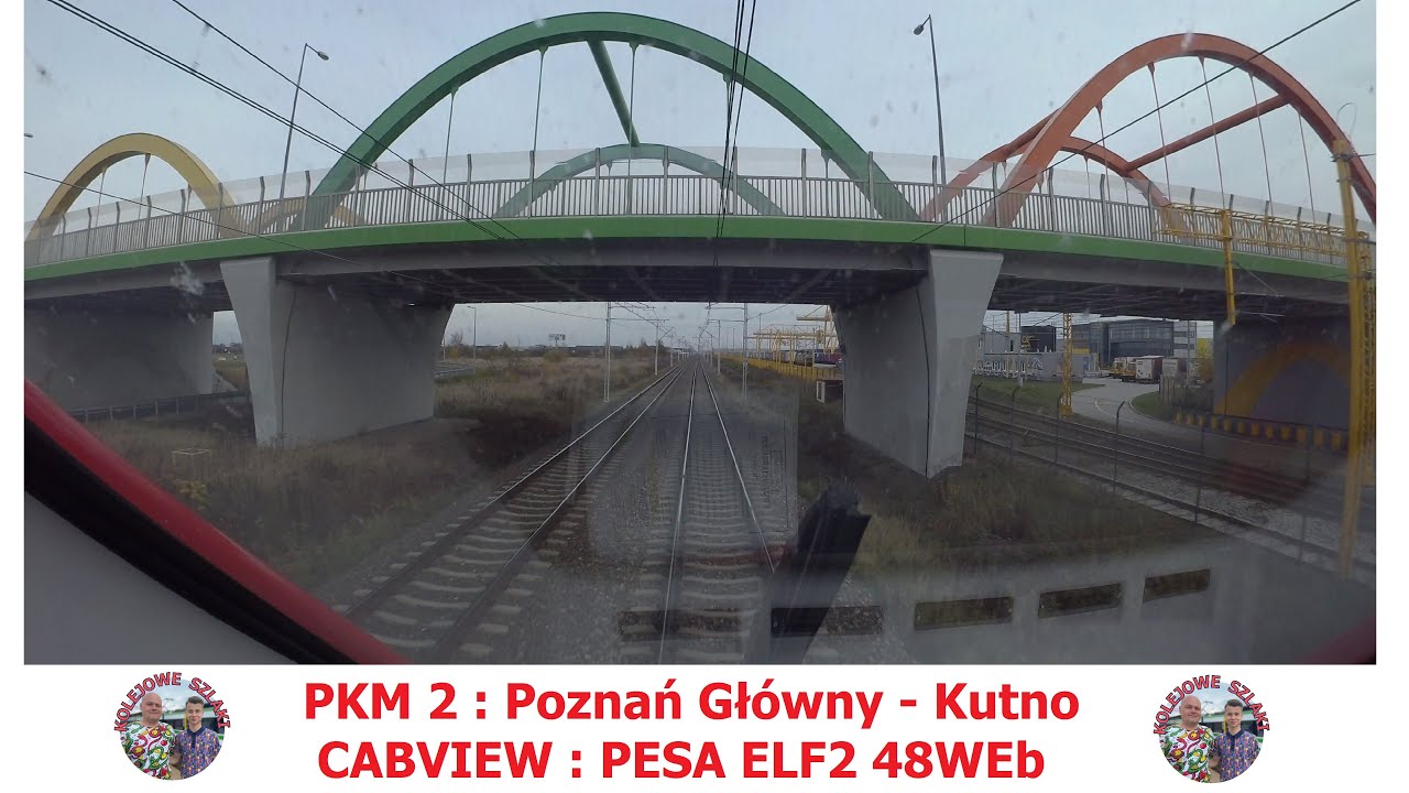 PKM2 : POZNAŃ - KUTNO [CabView4K] #podróżezkw #pkm  #kolejewielkopolskie