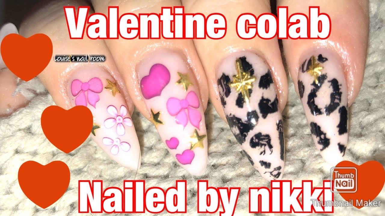 Easy #valentine nail design collaberation with #nailedbynikki 🤩