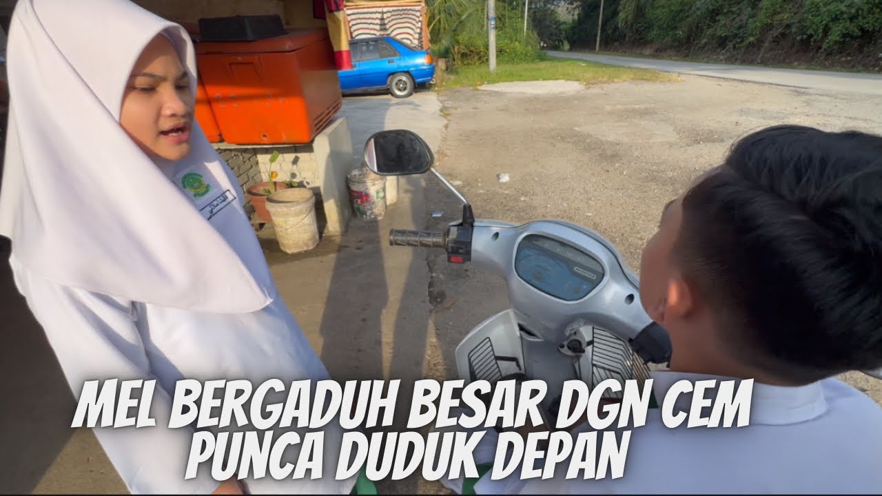 X habis2 berebut nak duduk depan, pening wei jadi bapak ni 😭