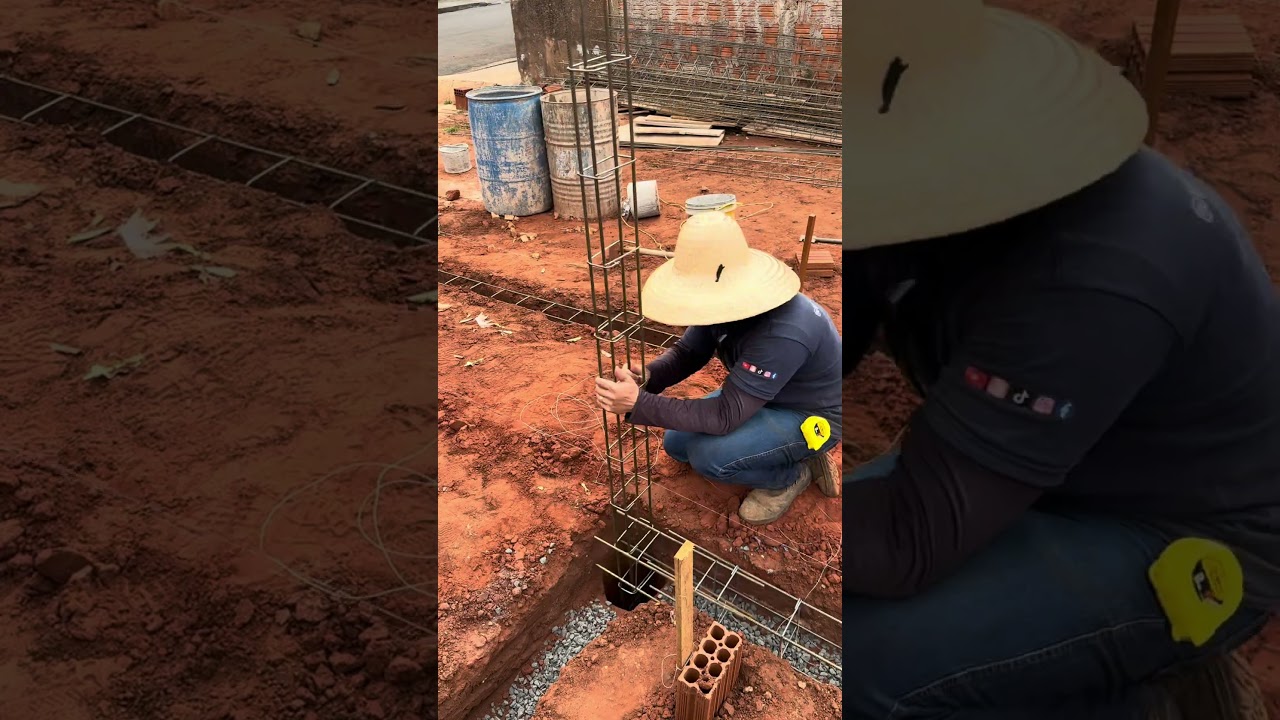 Concretando o baldrame