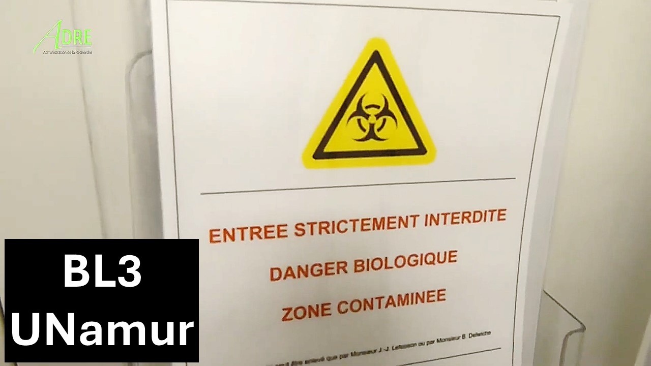 Laboratoire de Biosécurité de niveau 3 de l'Université de Namur
