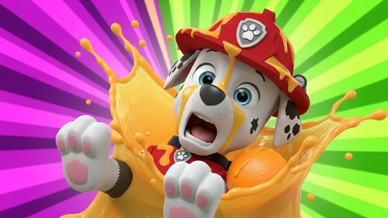 Marshall’s Juice Box Wipeout 🧃🐾 | PAW Patrol Funny Accident | Kids 3D Cartoon Animation