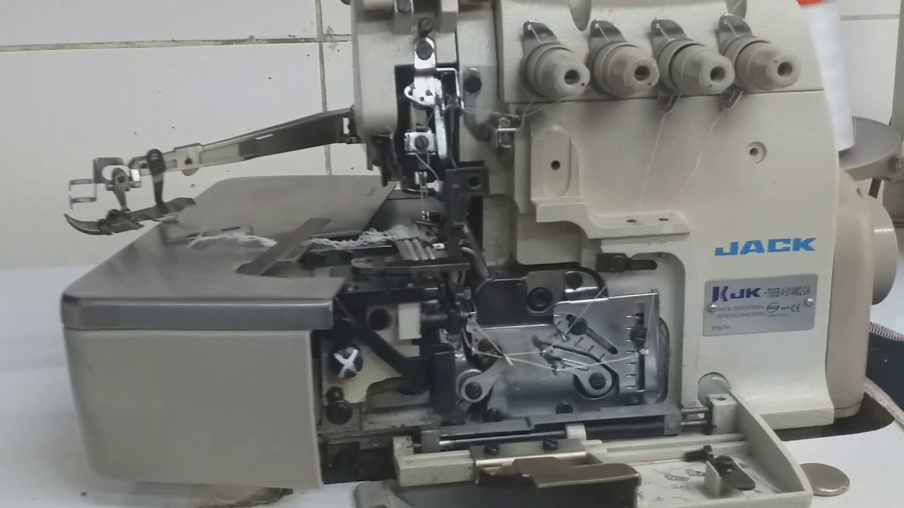 Jack Cambio de cuchillas Remalladora Industrial  Jack 4H.