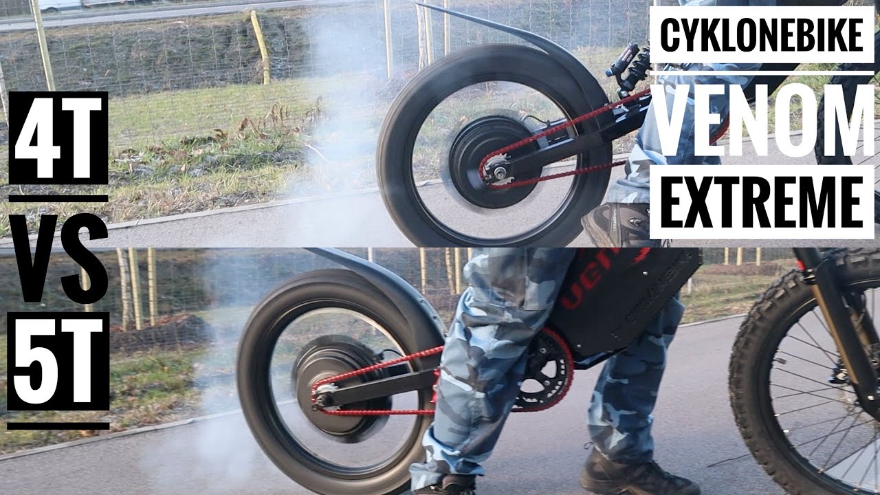 Два электровелосипеда — разные моторы! CyklonEbike Venom Extreme 12 600 Вт QS205 4T против 5T — ч...