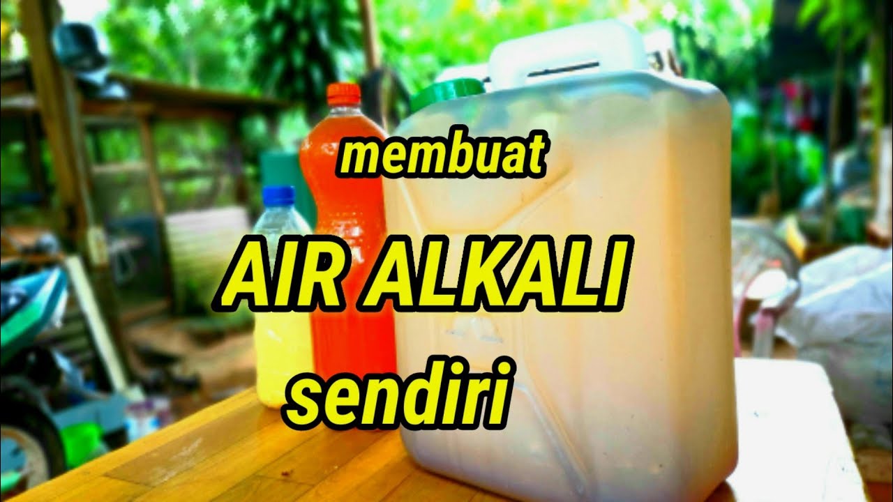cara membuat air alkali ayam ( how to make alkaly water for chicken ) #001 @ kreatif tv.