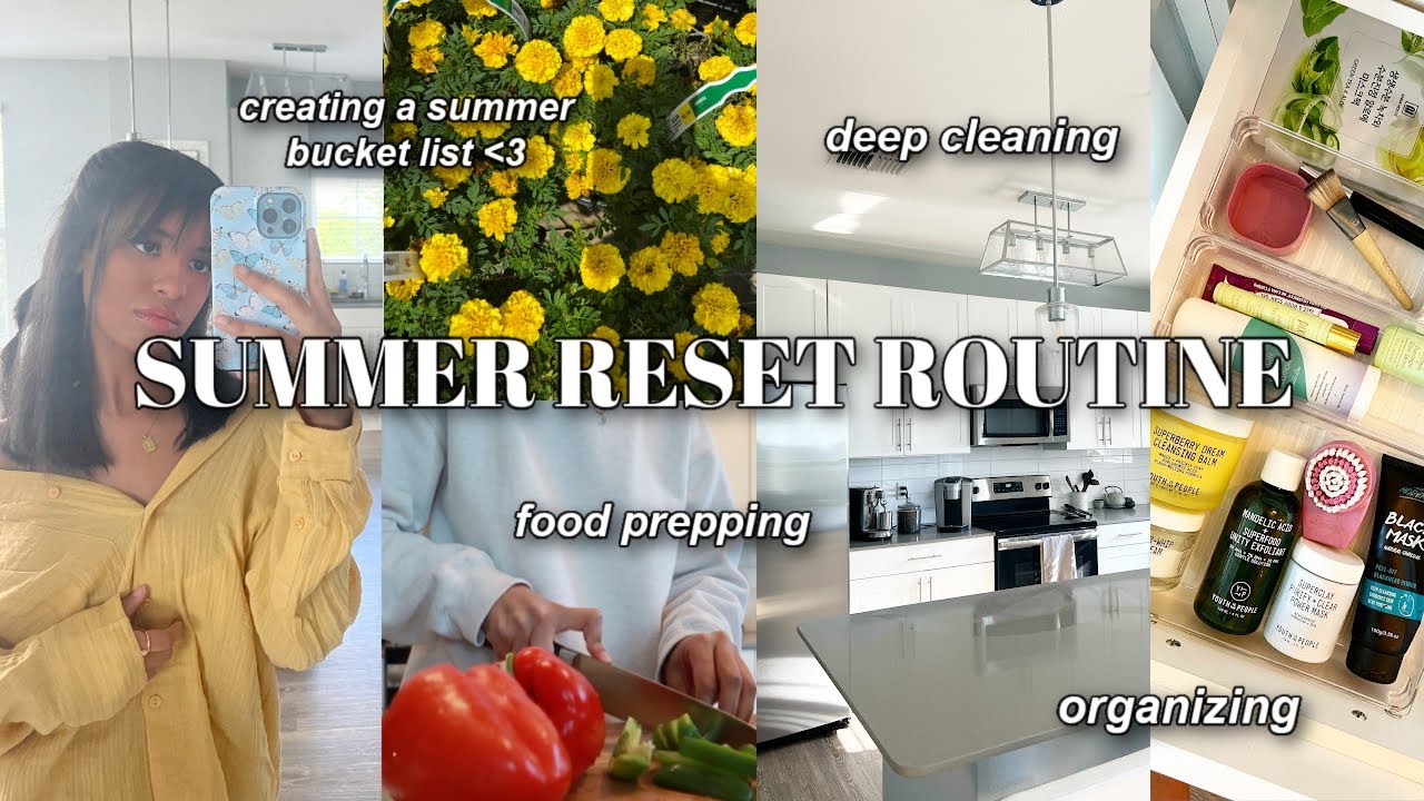 A PRODUCTIVE DAY IN MY LIFE: deep cleaning/organizing,groceries, & more! ~summer reset routine 2022~