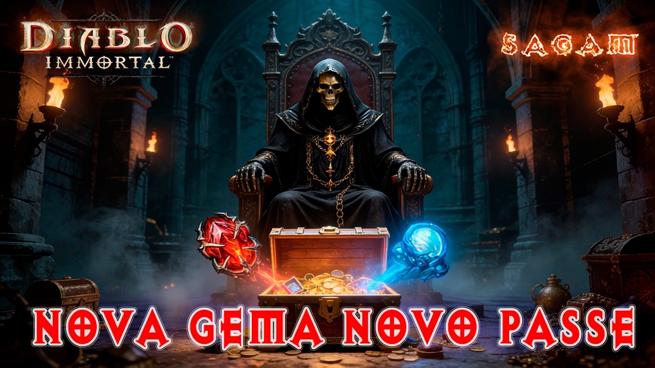 DIABLO IMMORTAL NOVA GEMA 2 ESTRELAS E NOVO PASSE DE BATALHA