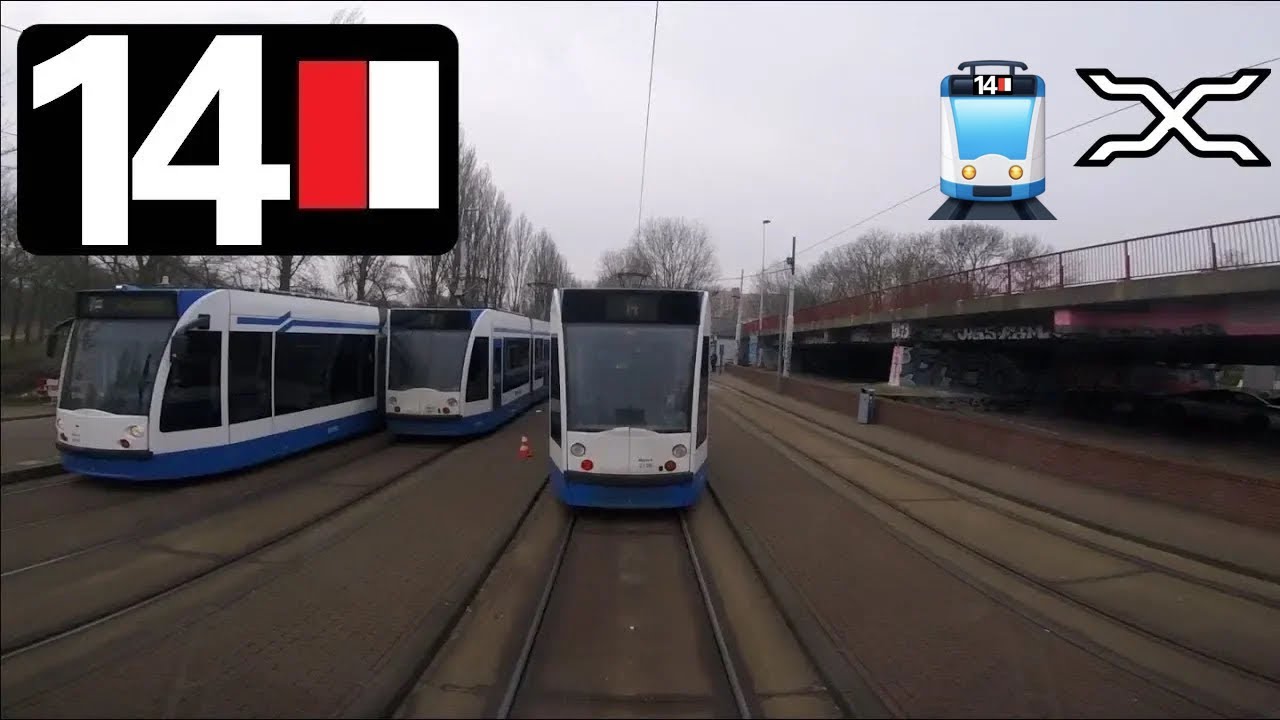 🚊 GVB Amsterdam Tramlijn 14 Cabinerit Slotermeer - Flevopark Driver’s view POV 2018