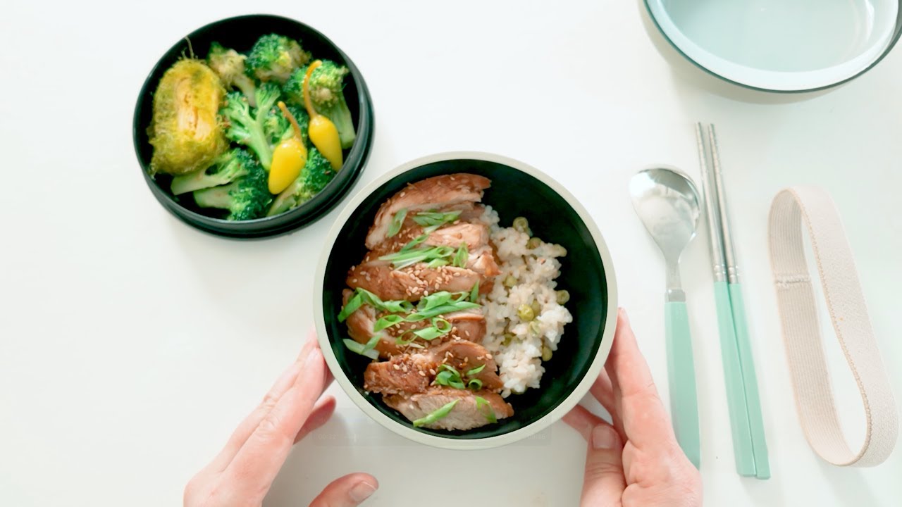 Weight loss Bento portions | Chicken Teriyaki | 3:2:1 Healthy Ratio Series