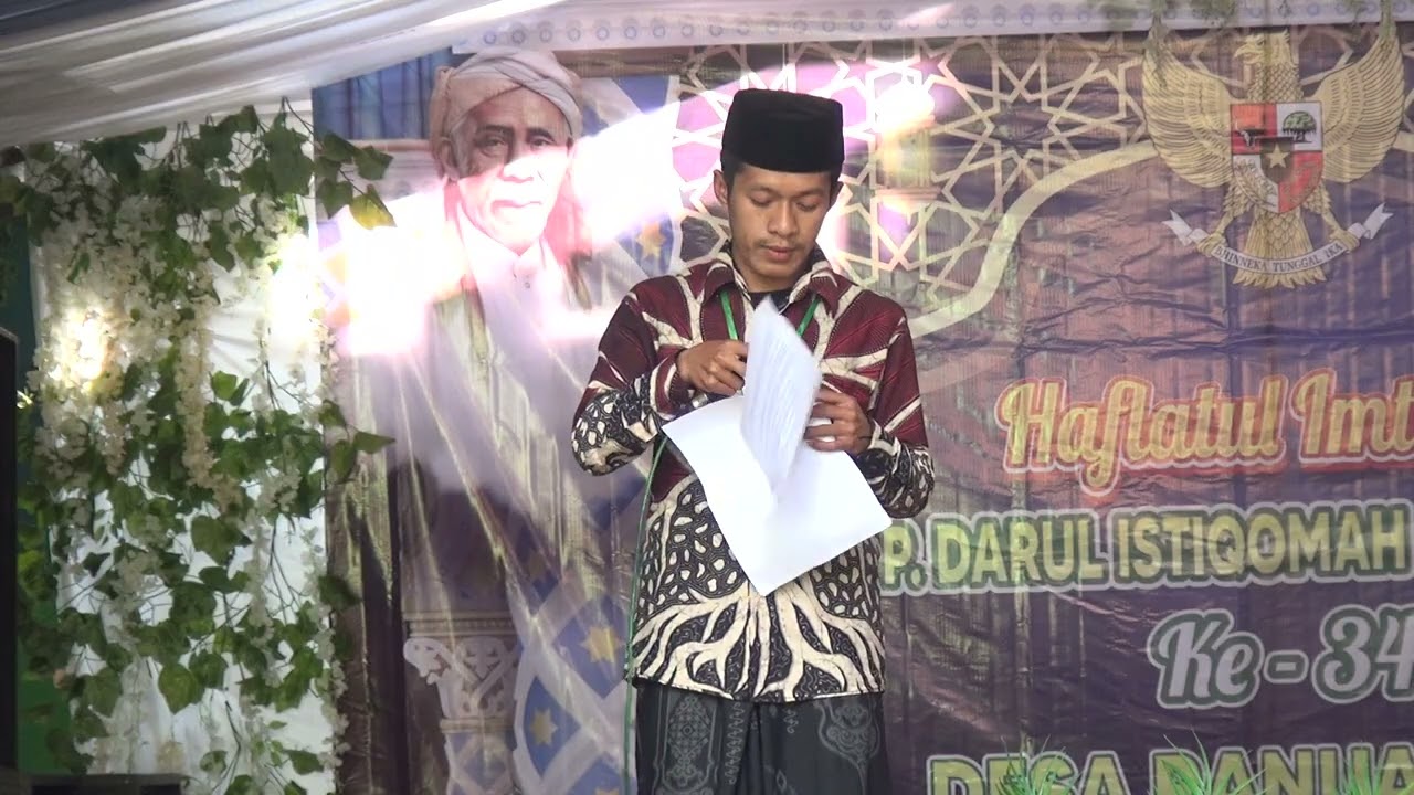 SAMBUTAN PANITIA - HAFLATUL IMTIHAN 2025 YAYASAN DARUL ISTIQOMAH  - TIRIS RANUAGUNG