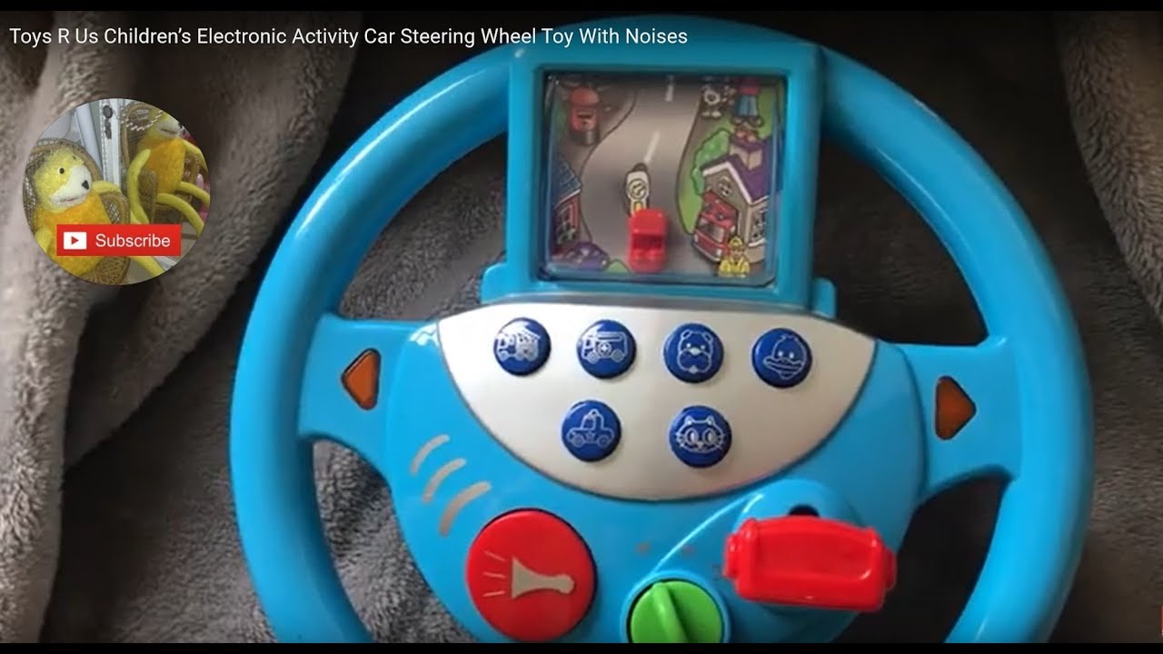 Toys R Us Children&rsquo;s Electronic Activity Car Steering Wheel Toy With Noises