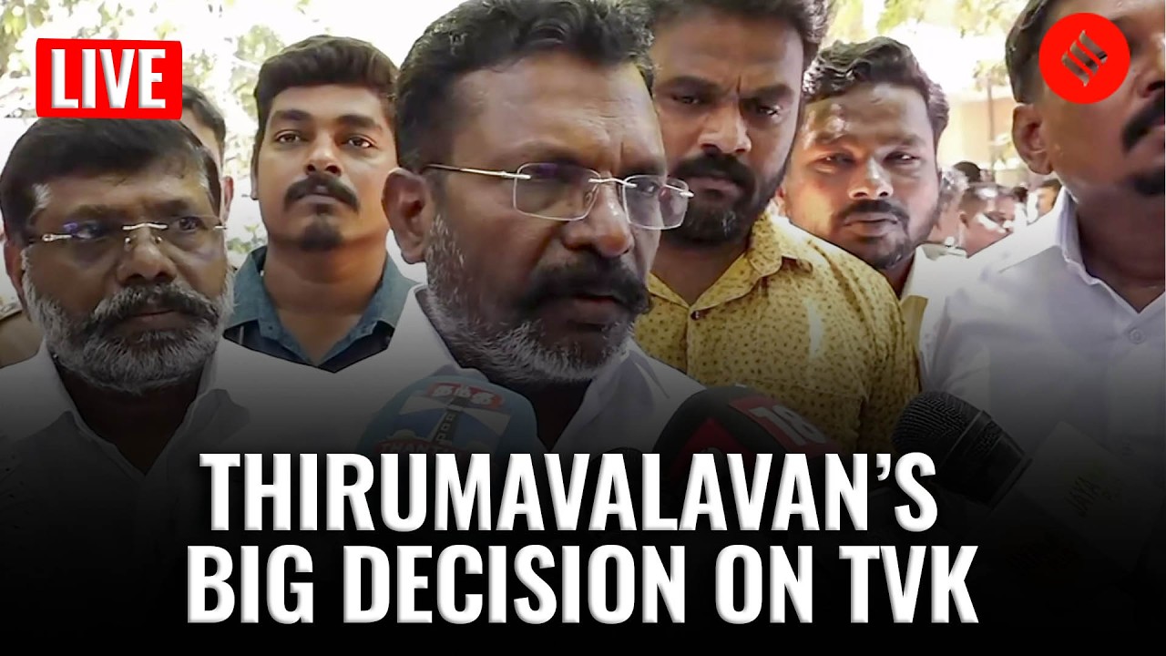 Thol. Thirumavalavan Holds Press Conference Amid Tamil Nadu Political Developments