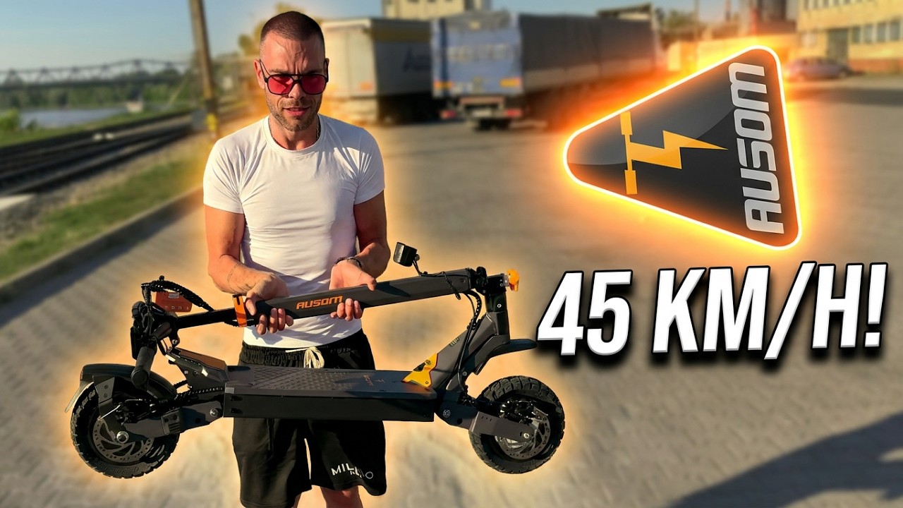 45km/h végsebesség, 70km hatótáv | Ausom L1 elektromos roller
