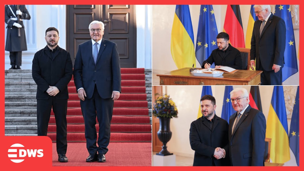 FULL ARRIVAL: Zelenskiy Meets Steinmeier in Berlin | Ukraine-Germany Diplomatic Talks | AC1Z