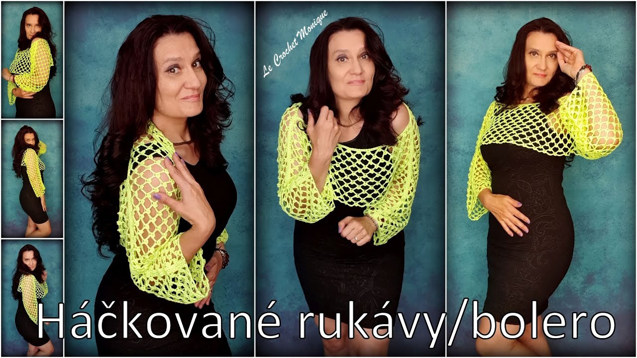 Háčkované rukávy/bolero /Crocheted Sleeves/Bolero (english subtitles)
