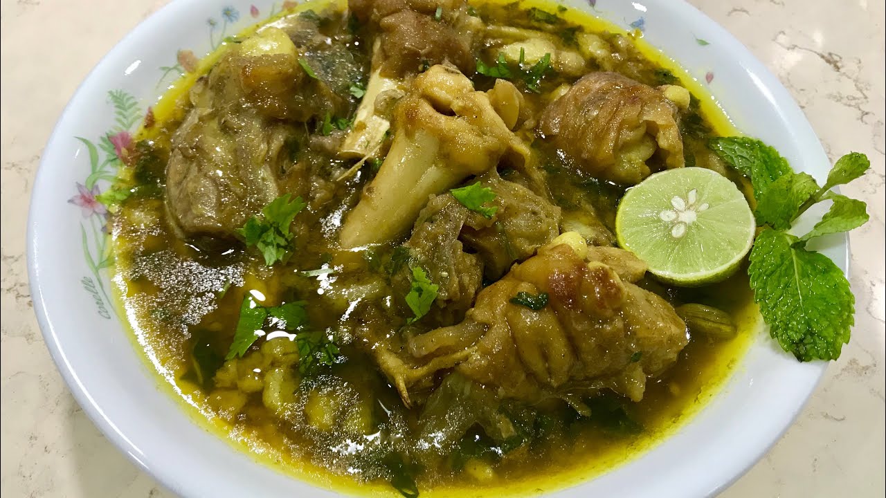 Green paya ( muttin paya) ( goat trotters) by apna desi khana
