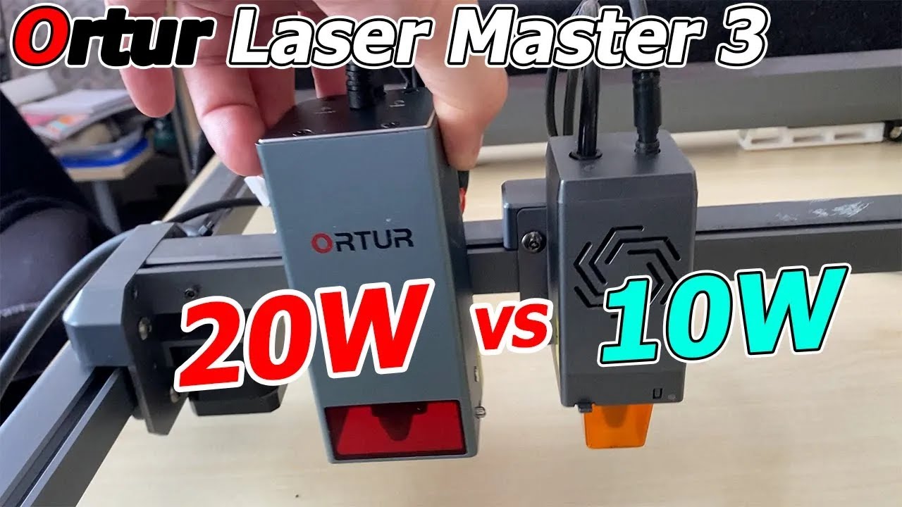 Ortur Laser Master 3: 20W Laser Upgrade! 10W vs. 20W im Vergleich