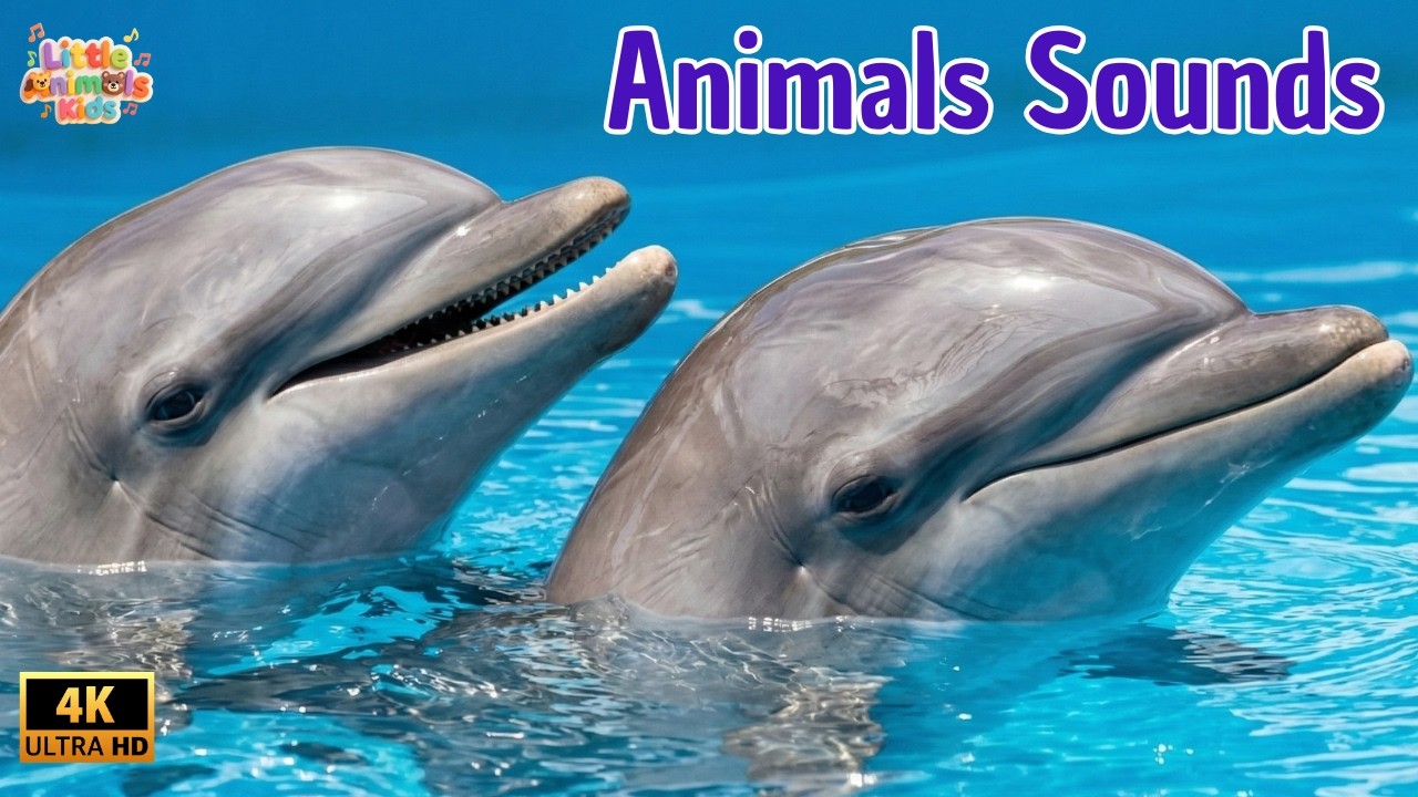 Sea Animal Sounds for Children 🐬 | 15 Amazing Animals to Learn in 5 Languages | Names for Toddlers