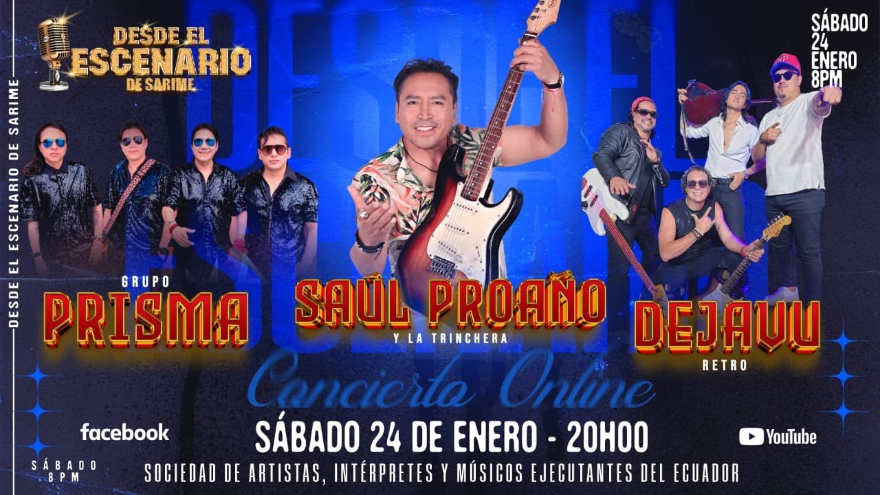SAÚL PROAÑO Y LA TRINCHERA - GRUPO PRISMA - DEJAVU RETRO - DESDE EL ESCENARIO  - 24 ENERO 2026
