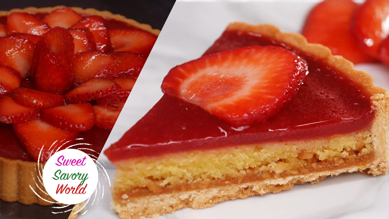 Идеальный клубничный пирог с франжипаном 🍓✨ Мастер-класс