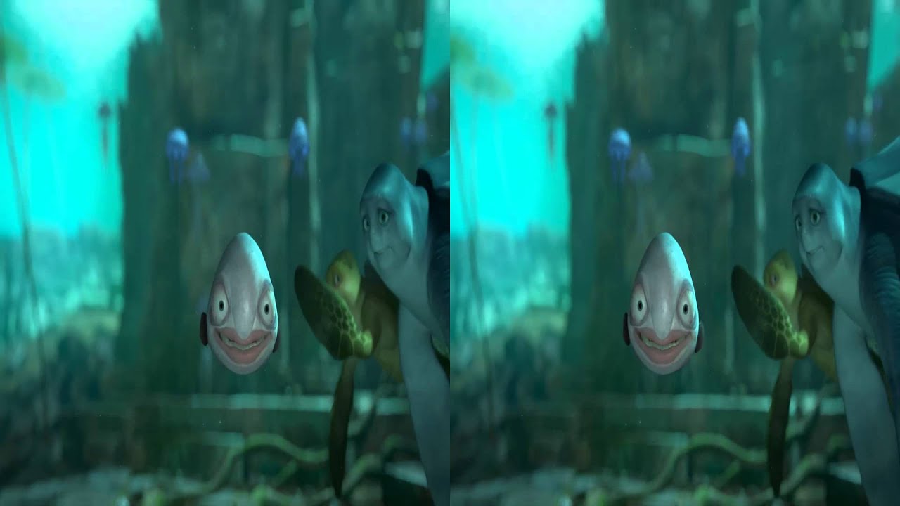 История черепахи: Побег из рая 3D Трейлер | Side by Side