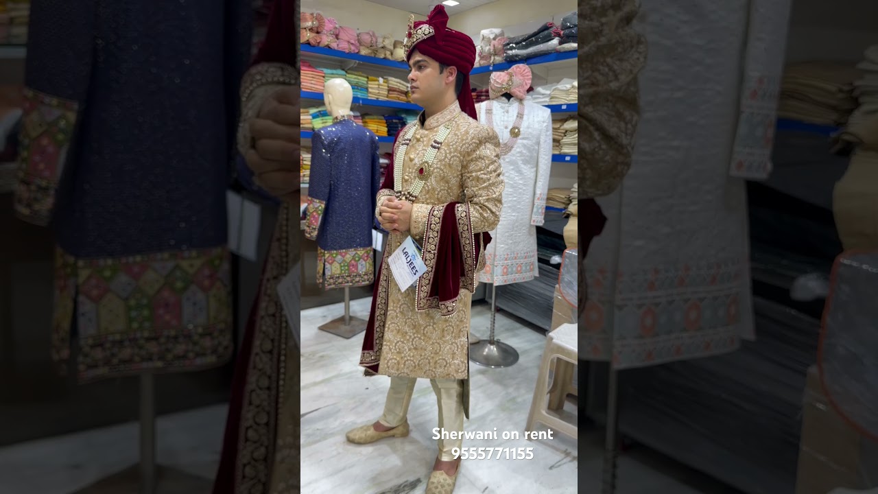 Sherwani on rent  @laljees 9555771155