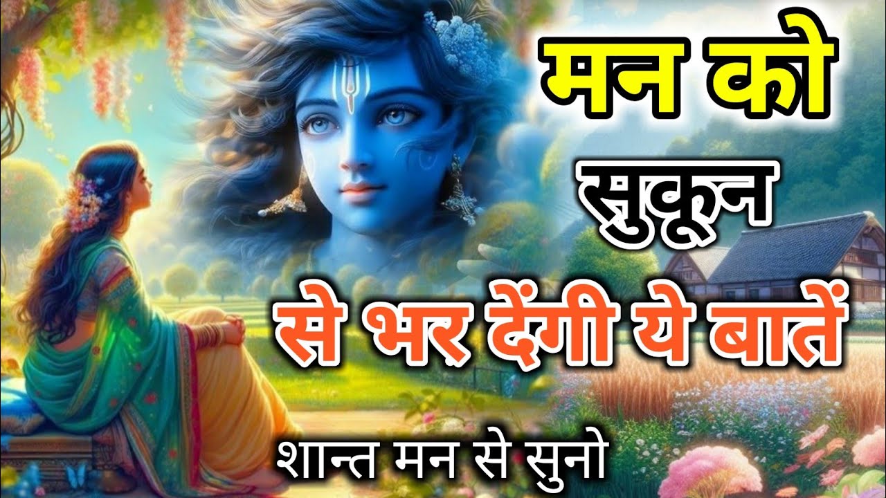 मन को सुकून से भर देंगी ये बातें। Gahan vichar #bestkrishnaspeech #krishnamotivation #krishnabhajan