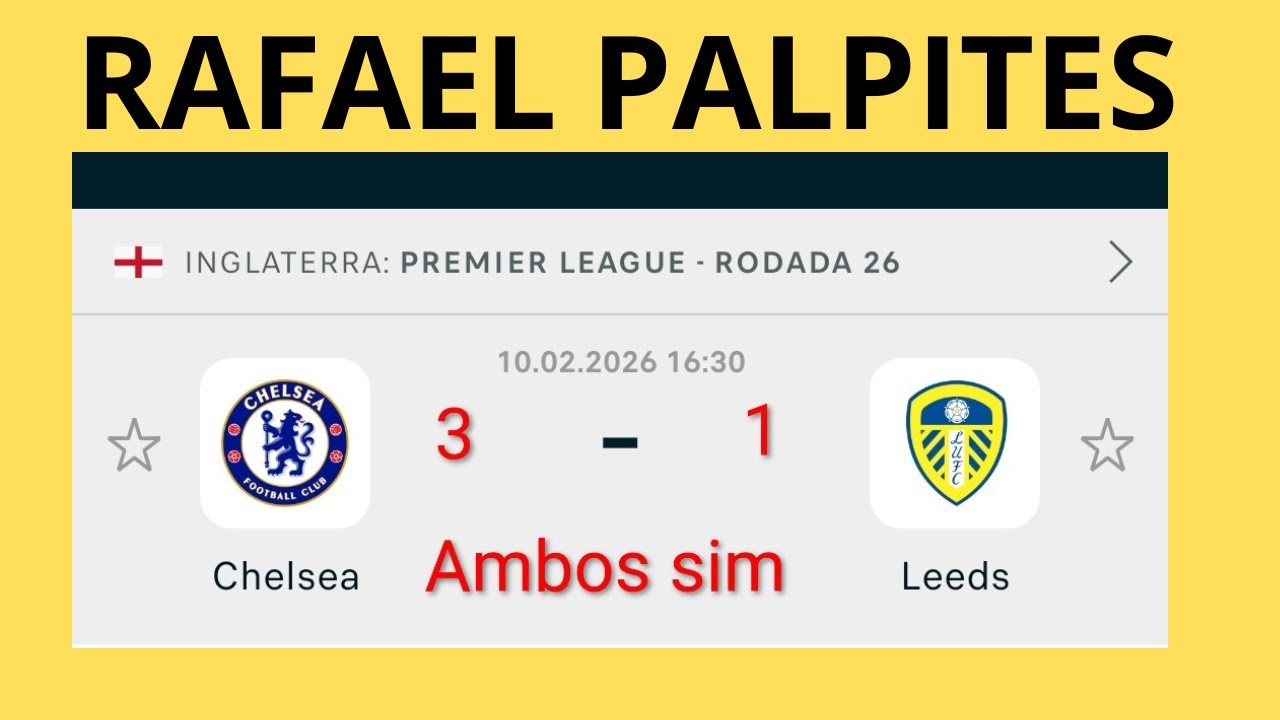 PALPITES DE FUTEBOL COM PLACAR EXATO +BILHETE PRONTO PARA ESTA TER&Ccedil;A 10/02/2026