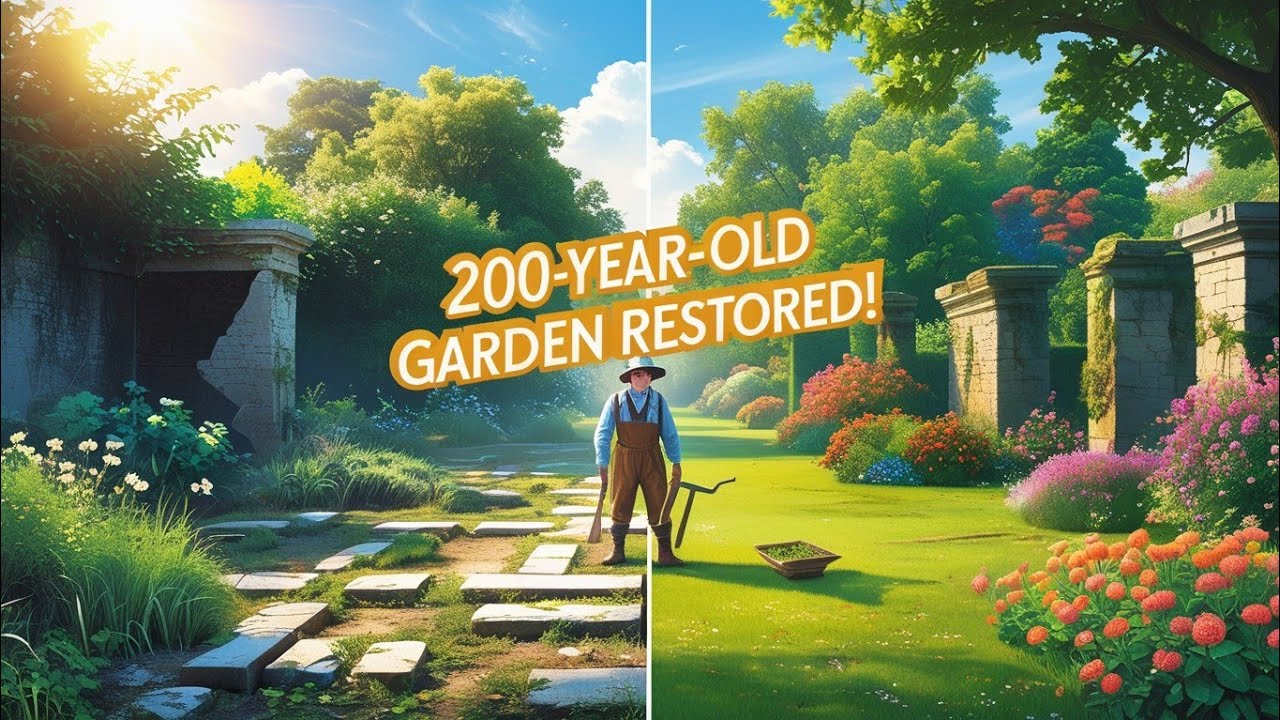 Reviving a 200-Year-Old Garden with Ancient Techniques | Stunning Nature Restoration!