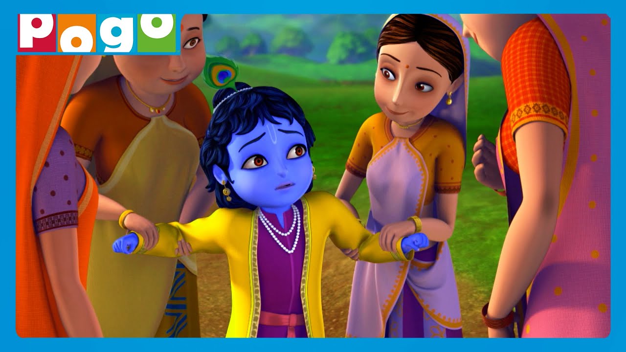 Little Krishna 🪈| Makkhan, Masti, Little Krishna!✨| Cartoon Videos😍| Kids Stories | @PogoChannel