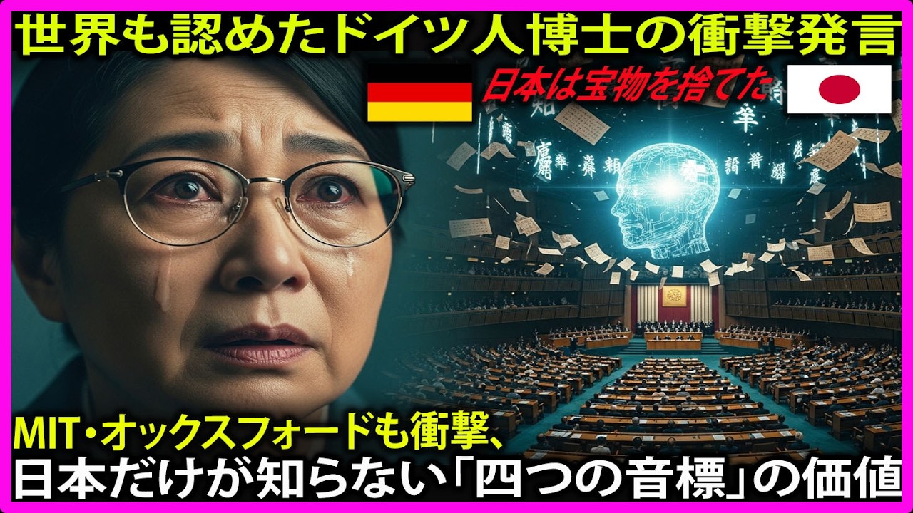 【海外の感動エピソード】全世界の言語学者たちが驚愕した日本語の秘密…AIが解き明かした1000年前の平沼倫雄による天才的な設計