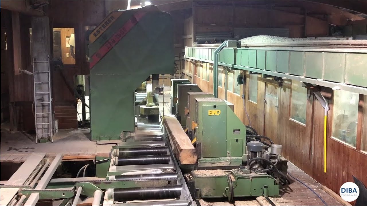 Diba Machinehandel l EWD log bandsaw line Modul EBB 1600 + EW 1000 (double-cut)