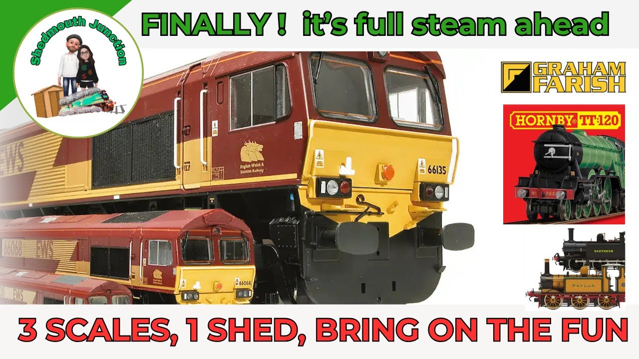 3 Model railway layouts in 1 shed !