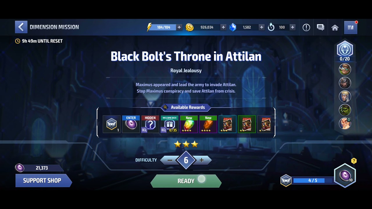 How to skip Dimension Mission with clear tickets | Marvels Future Fight ⚠️