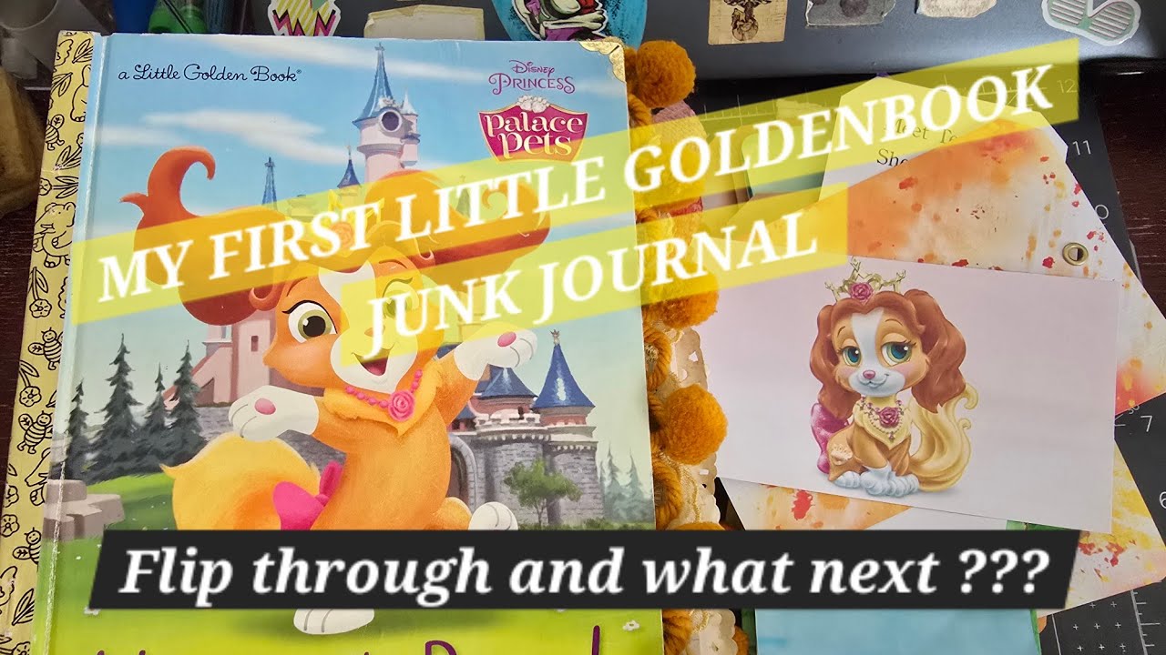 My First #littlegoldenbookjunkjournal, come & see my make and help me figure out 🤔 how to finish her