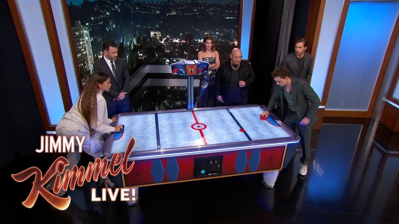 Spider-Man Cast on Tom Holland & Zendaya’s Air Hockey Rivalry