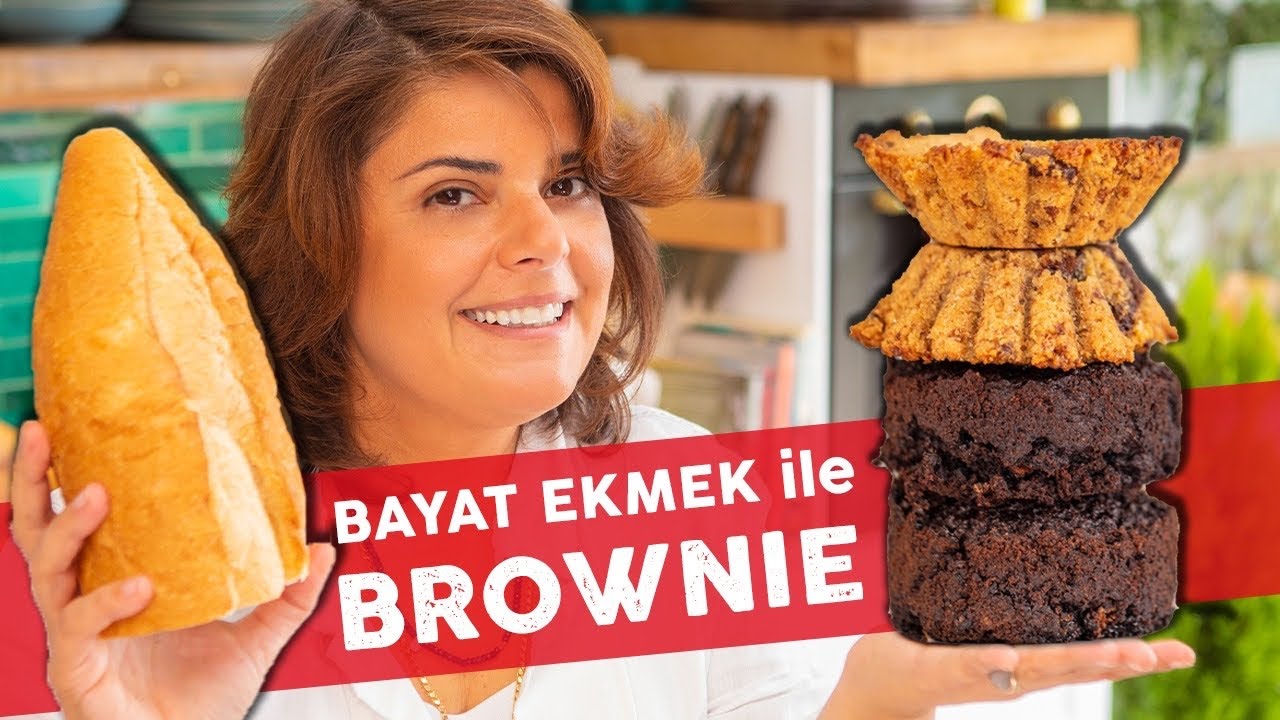 İNANAMAYACAKSIN 😱 Bayat Ekmekten 1 Dakika Hazırlık ile Browni ve Kek Tarifi